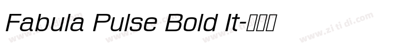 Fabula Pulse Bold It字体转换